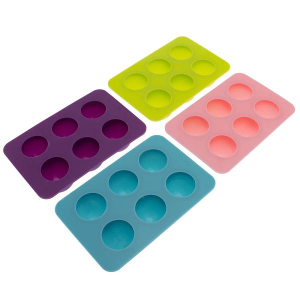 silicone mold kitchen accessories 6-Cavity Round Chocolate Mold SB-069