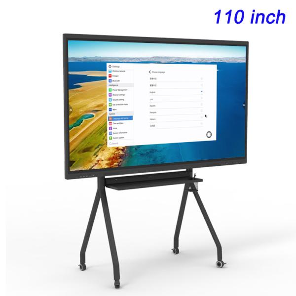 110 inch smart tech board interactive display with advanced touch and writing capabilities