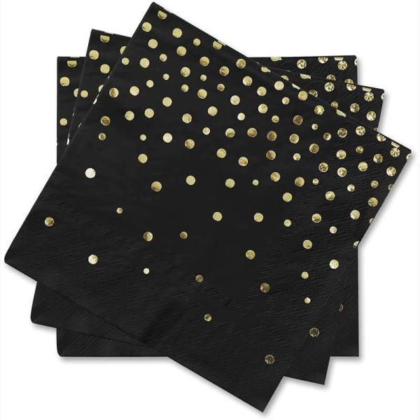 Устойчивые салфетки бумаги фольги, Перерабатываемый 3 курсируют бумажные салфетки обедающего