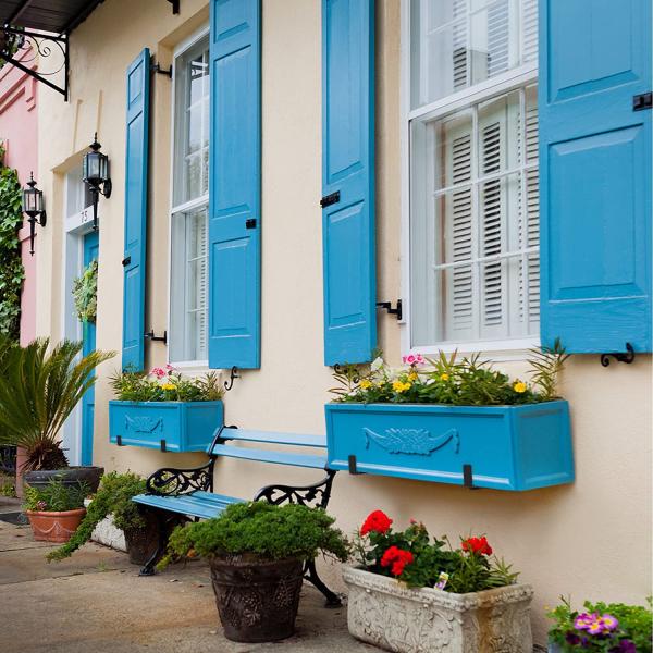 Чёрный порошок покрытый цветочной коробкой держатель тяжелой работы плантатор коробки крепление для установки на стену