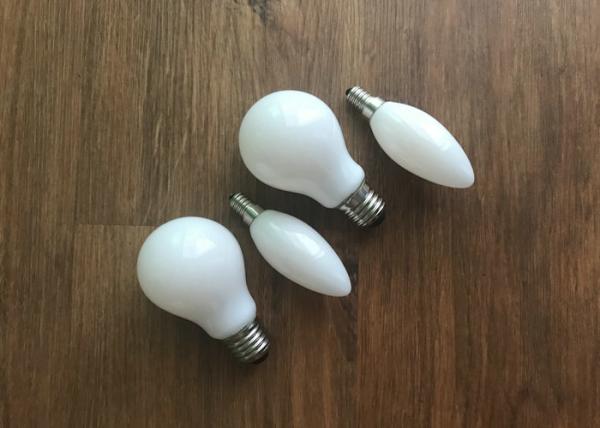 2w 4w Led Filament Bulb Opal Glass Ac 220v E12 200lm For Exhibition Hall