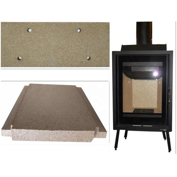 Нетоксический лист огнеупорного кирпича вермикулита, огнеупорная доска 1000кс610мм для камина