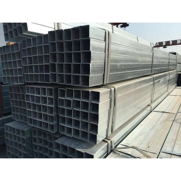 Hot Dip Seamless Galvanized Steel Square Tube BS 6363 3 Inch Zinc Coated