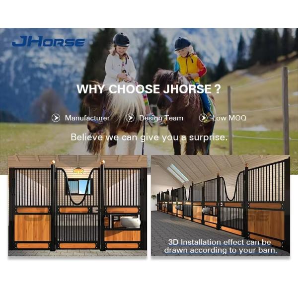 Standard Equestrian Hot Sale Bamboo Horse Stable Stall Professional Customized Horse Stall Box