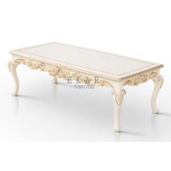 Luxury Antique Rectangle Coffee Table Hand Carved Wooden Coffee Table