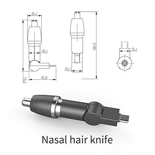 1.76 Ounces Mini Ear Nose Hair Trimmer Phone Interface For Men Women Typ C