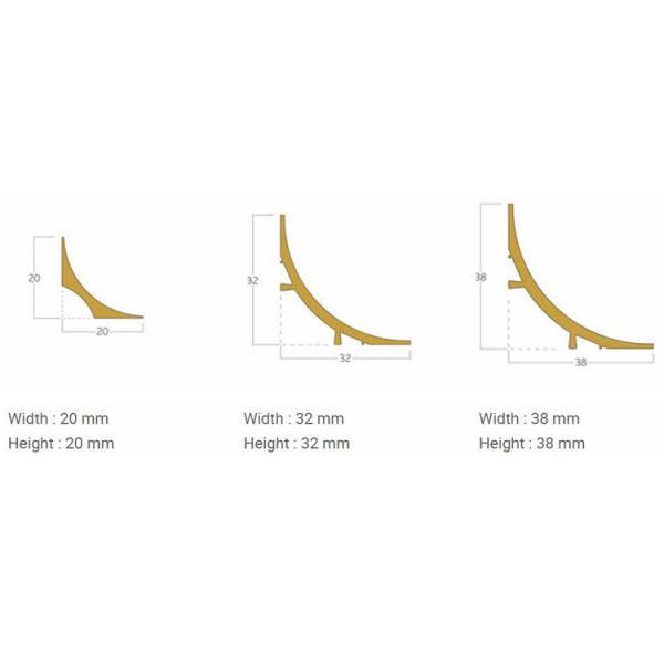 4 дюймовый PVC Cove Former для ковровых ремней Окрашивание виниловых полов Покрытия юбки Покрытие Да
