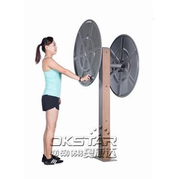 fitness equipment for elderly wood fitness equipment park exercise wheel for old people