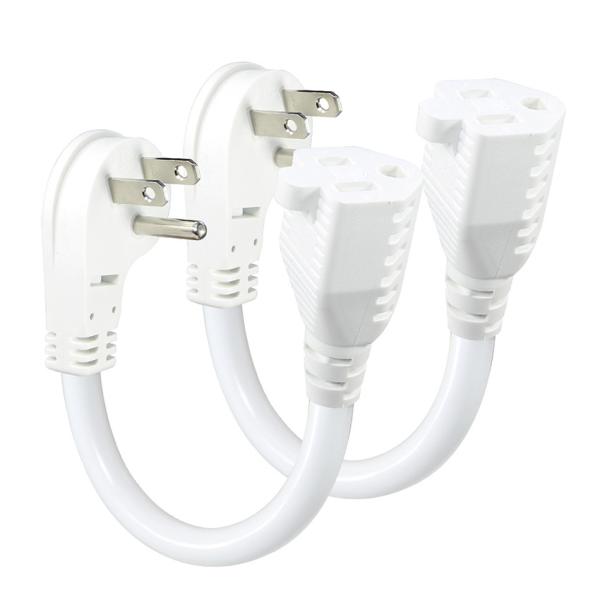 NEMA 5-15P to 5-15R Power Cord 1FT 2FT for PC Power Supply
