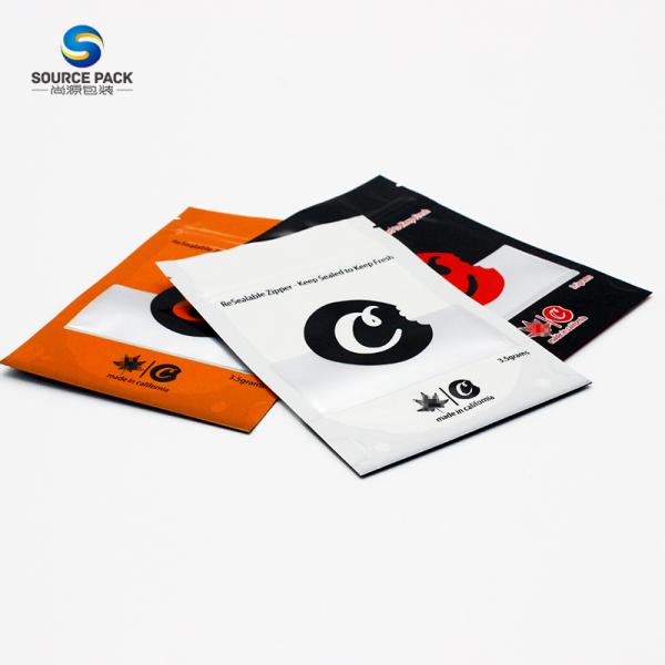 Produits à base de biscuits, fermeture à glissière personnalisée, sacs Mylar, étanches à l'odorat, emballage comestible