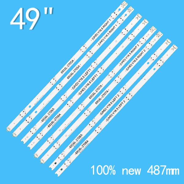 49UH620V 49LH570V LG TV Backlight 49UH6500 49UH650V 6916L-2705A UHD V16.5 RIGHT 1