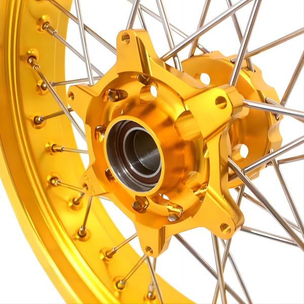 Blue CNC Billet Motorcycle Wheel Hubs for Customized Repair and Replacement Solutions