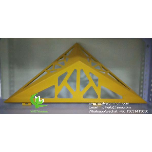 3D Hollow Powder Coated Perforated Aluminum Facade Panel with Customizable Patterns for Exterior Cladding
