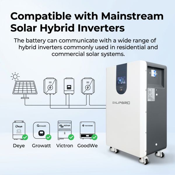 51.2V 314Ah 16kWh LiFePO4 Battery Pack 6000 Cycles Solar Energy Storage Battery for Home ESS System