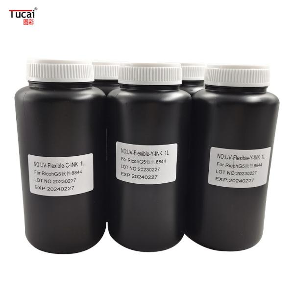 Seiko/Konica/Toshiba/Ricoh G5/G6 Head Soft UV Ink Low Odor Smooth Printing For Leather/PVC/Wallpaper