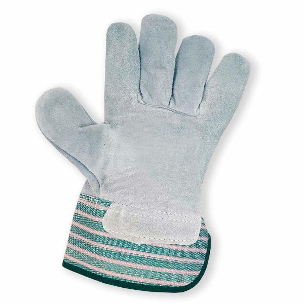 Heavy Shoulder Rubberized Palm Leather Work Gloves 10.5'' OEM ODM