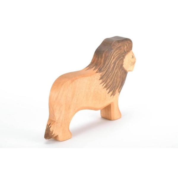 No Burrs Handmade Wooden Animals , Waldorf Wood Carved Lion
