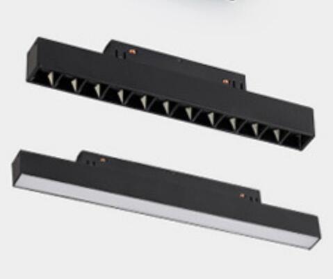 12w 25w 40w système d'éclairage de voie magnétique à LED voie lumineuse linéaire voie magnétique rails lampes de grille pliables