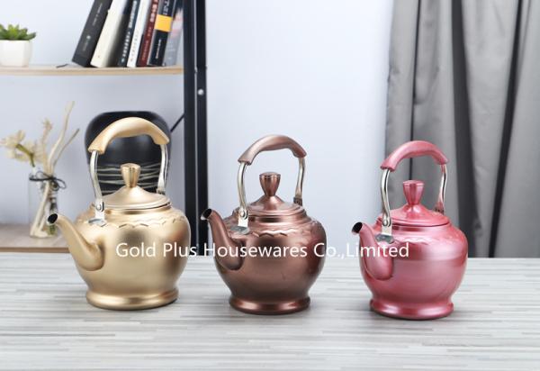 1.5L or 2L Freedom gifts golden color stainless steel turkish coffee pot boiled water make coffee or tea for household