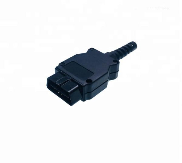 OBD2 OBDII Enclosure with J1962 OBD2 Male Connector and Wire Tube