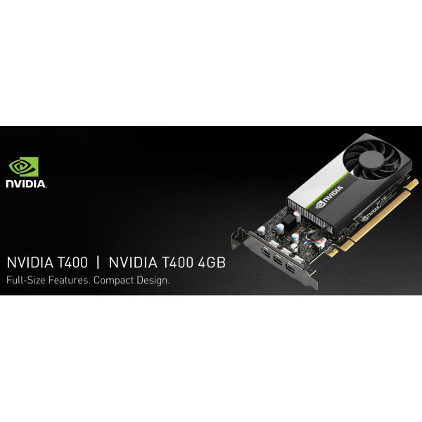 Порт дисплея графической карты 3 NVIDIA T400 4GB 2GB GDDR6 Geforce мини