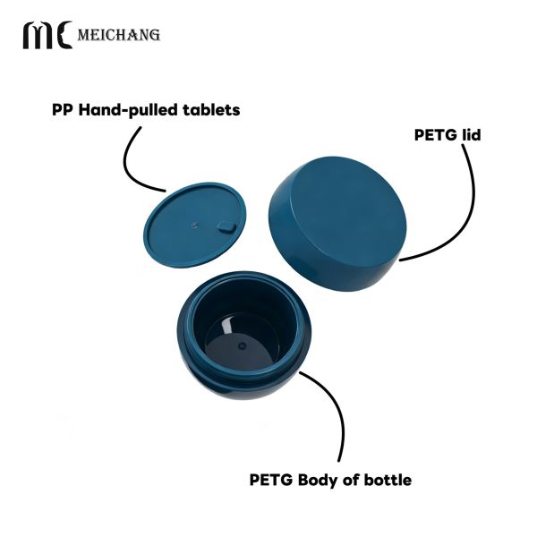 15G/20G/50G PETG High-Transparency Slant-Mouth Double-Layer Cream Jar(MC-P-534)