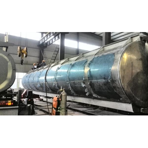 Heavy Duty 3 Axle 45000L Oil Tanker Semi Trailer 4 Compartments 45M3 For Transporting Oil