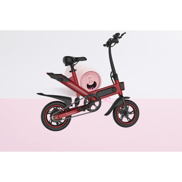 Professional Folding Electric Bicycle Leather Soft Seat Long Service Life CE Approved