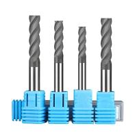 Carbide revestido com diamante 4 flauta Flat End Mill Máquina de moagem CNC