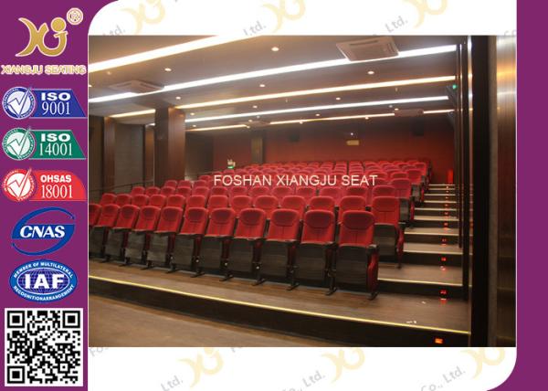 VIP Cover fabric folding theater seating / chair with cup holder XJ-6805