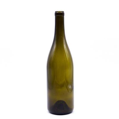Customized Custom Make 500ml Round Shape Burgundy Wine Bottle Red Wine Glass Bottle