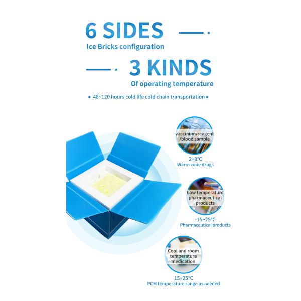 ВПУ медицинский охладитель коробка с 8L вместимостью ВПУ изоляция 72H холодное время вакуум изоляции панели холодная коробка
