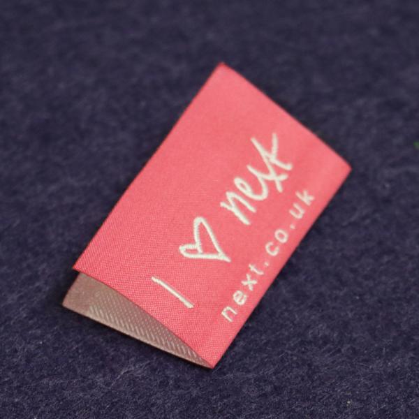 Branded Name Woven Apparel Labels With Logo Personalized Garment Labels