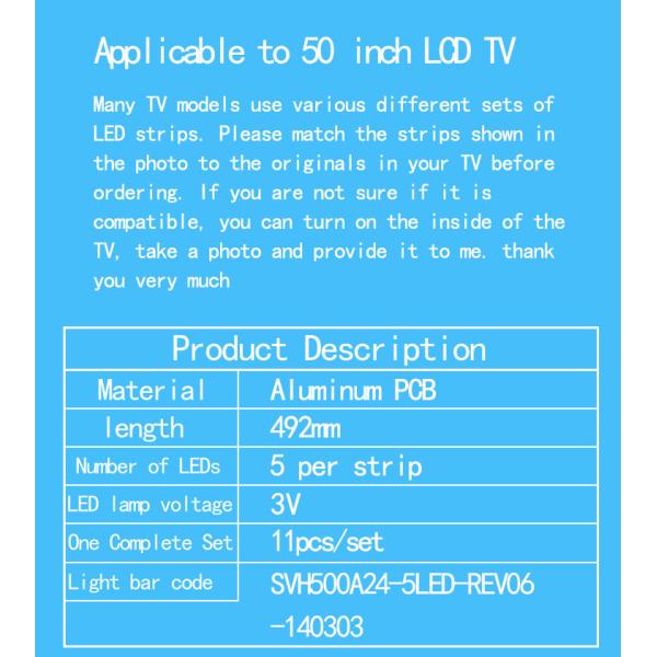 Для Hisense LEDN50D36P HD500DF-B53 HD500DF-B54 RSAG7.820.6660 Светлая полоса