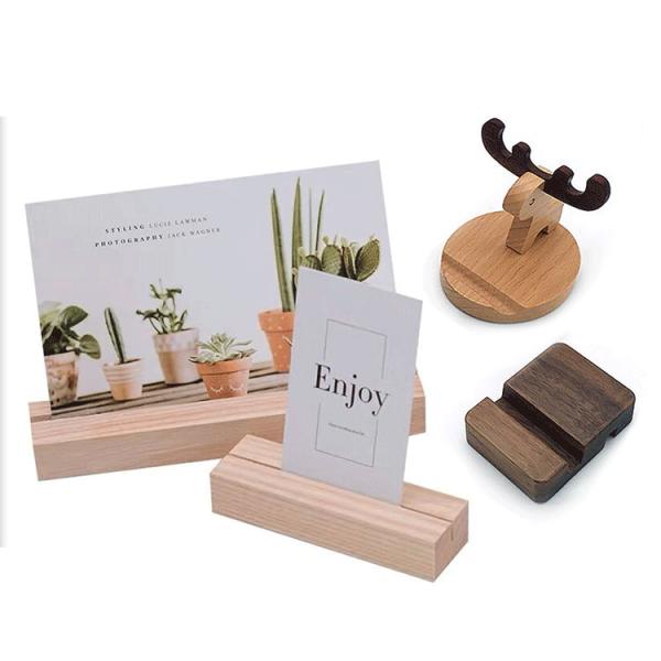 U Shaped Solid Wood Picture Frame Beech Calendar Stand Bracket Decoration Wooden Calendar Base