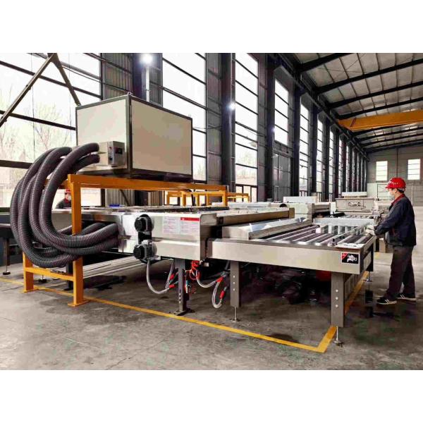 High Efficient Horizontal Glass Washing Machine 3mm-25mm Glass Thickness