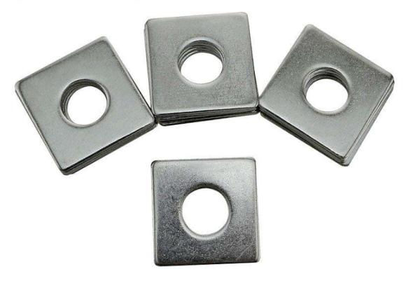 Carbon Steel Square Strut Washers , Heavy Duty Square Washers Galvanized