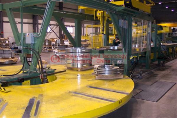 Metal Coil Automatic Stacking System High Performance Equipped With Lifting Platform