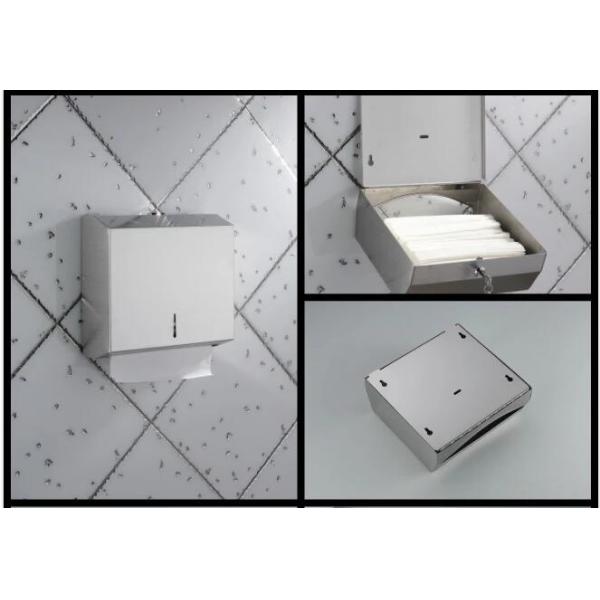 Stainless Steel Wall Mounted Towel Dispenser Lockable For Office Building
