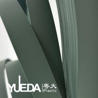 Unique Dark Green Textured Furniture Edgebanding Shelf Edge Tape Dirt Resistance