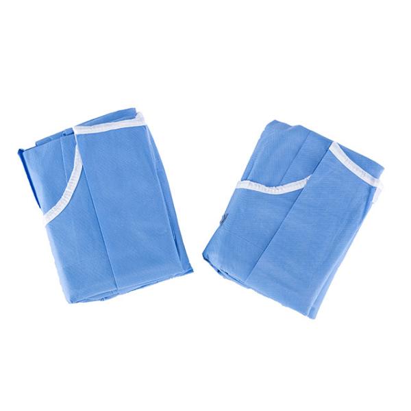 Мантия SMS не сплетенное 45gsm медицинской изоляции устранимая хирургическая