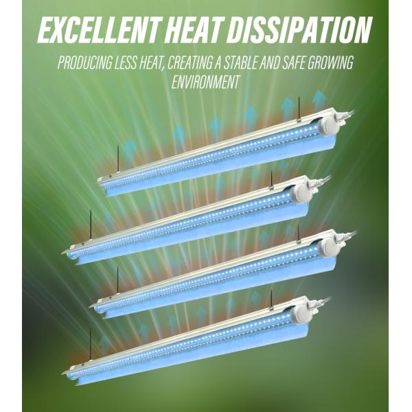 60W Hydroponics LED Grow Tube 120cm Good Heat Dissipation