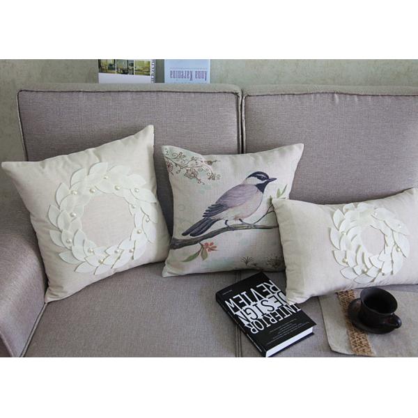 Country Style Patchwork Decorative Throw Pillows Handmade Color Customized