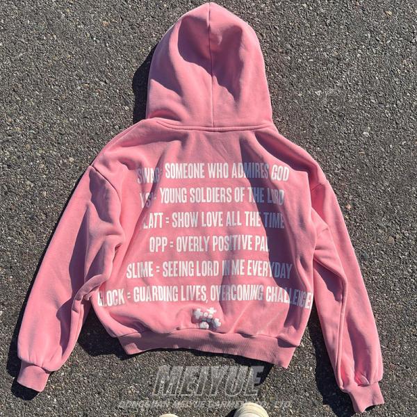 Hombres Camiseta con capucha de gran tamaño de pantalla negra 380 gramos a 500 Gsm