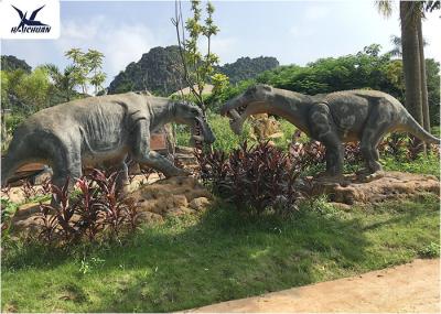 Theme Park Waterproof Life Size Fiberglass Statues Artificial Dinosaur Replica
