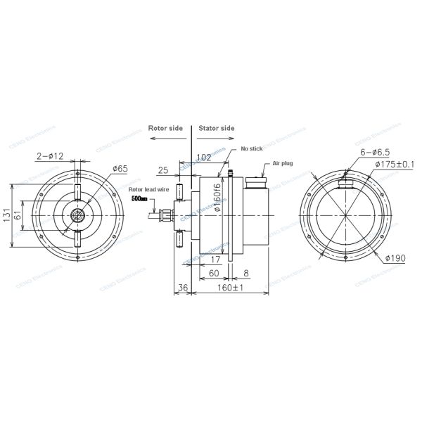 Anti-explosion slip ring with IP66 and optional for Low Temperature Environment