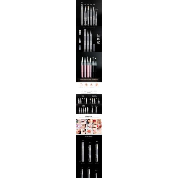 Matte Plastic Tube Cosmetic Twist Pen Packaging For Personal Care