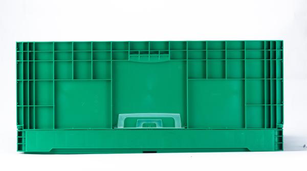 Solid Box Durable Folding Plastic Crate for Eco-Friendly Warehouse Storage Solution