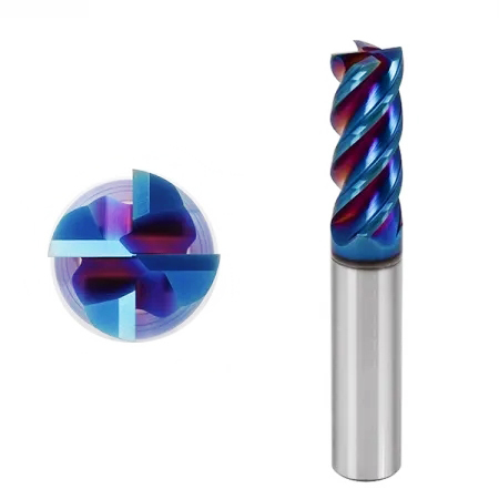 Solid Carbide End Milling Tool for Steel Metal CNC Machining Slot Production and Contour Finishing
