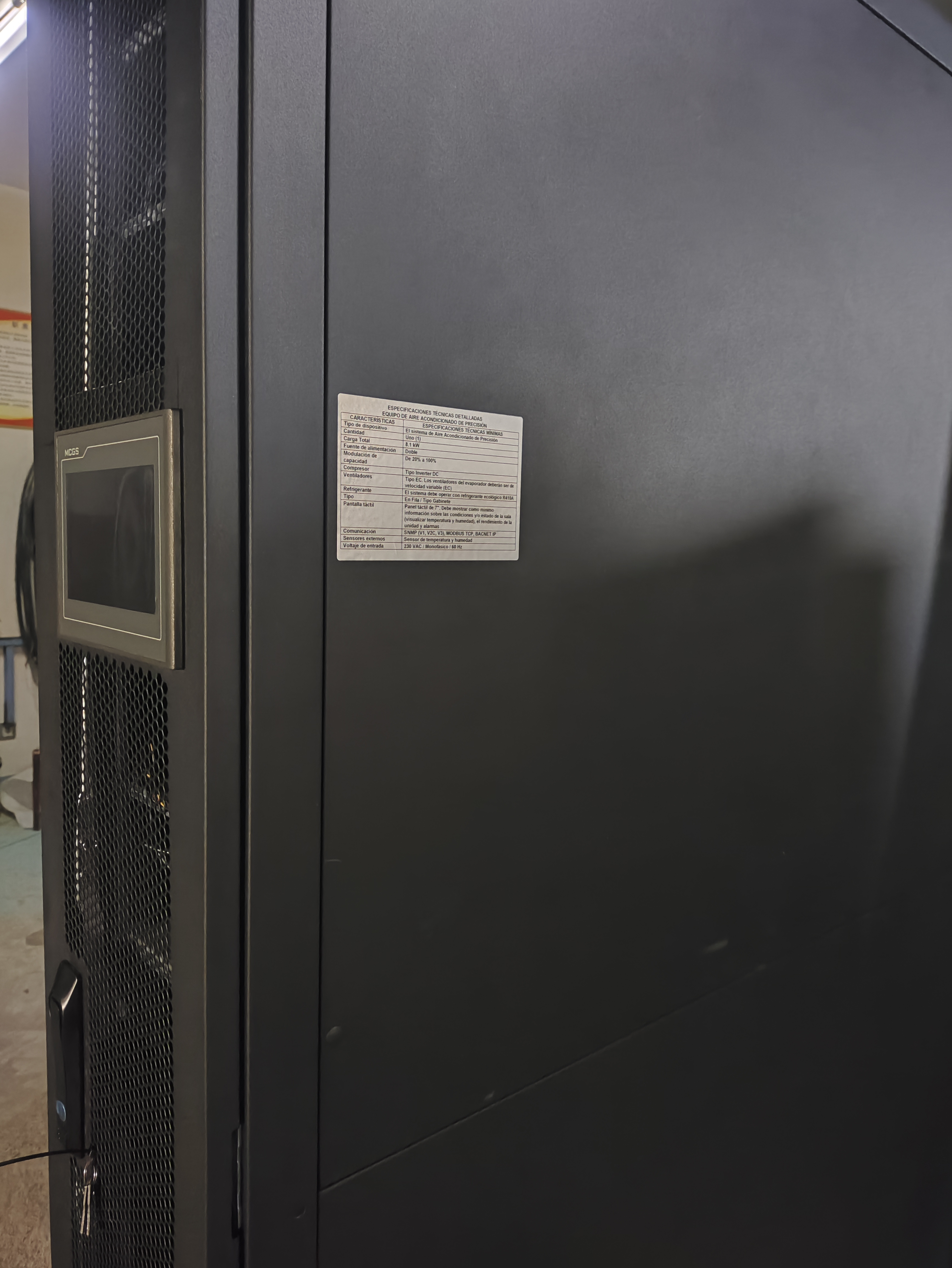 8.1kW Server Room Crac Cooling Unit Solutions Constant Temperature And Humidity Control